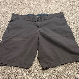 Weatherproof Men's Flat-Front Charcoal Shorts